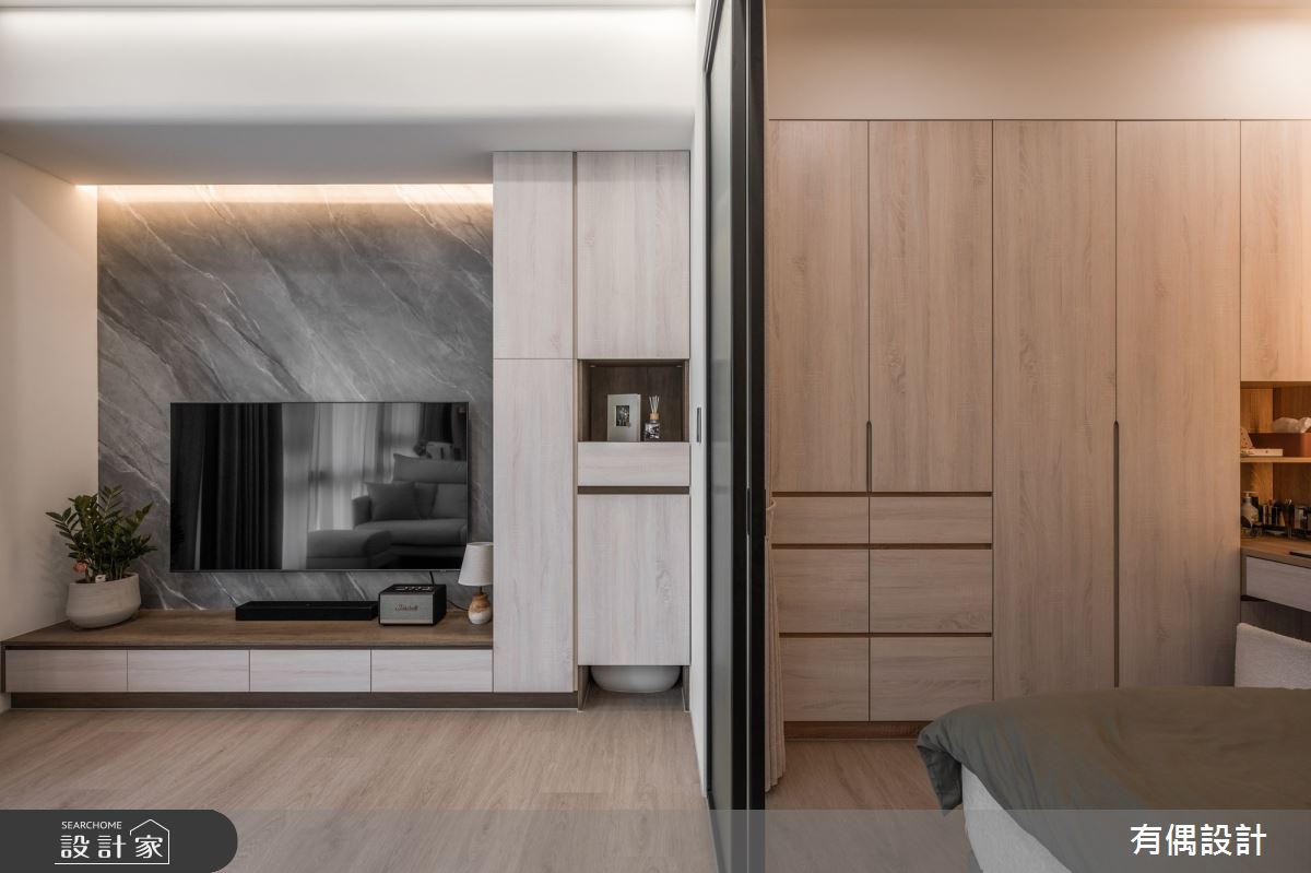 15坪新古屋(10年以下)＿現代風客廳臥室案例圖片＿有偶室內裝修股份有限公司＿有偶_芝麻奶茶之11