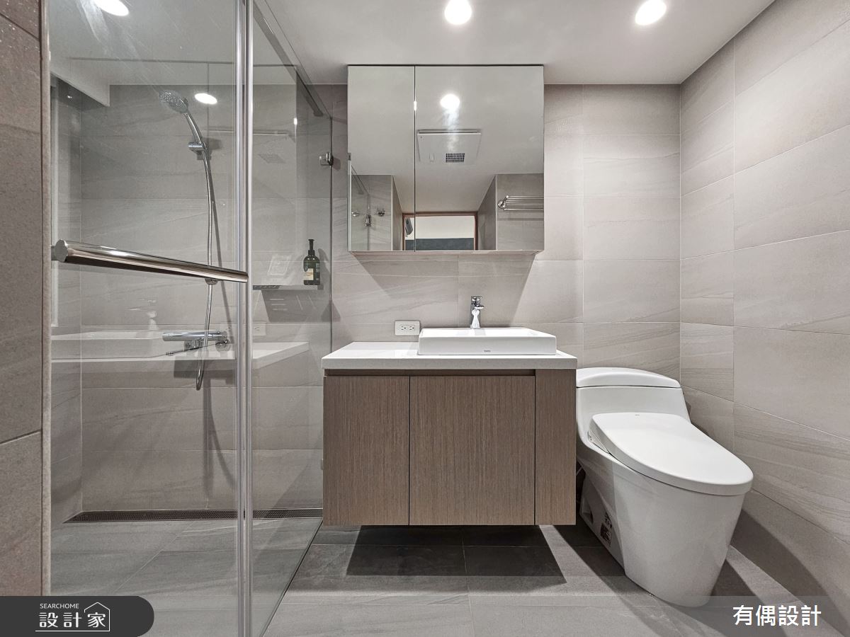 30坪老屋(41~50年)＿現代簡約風浴室案例圖片＿有偶室內裝修股份有限公司＿有偶_和光之境之16