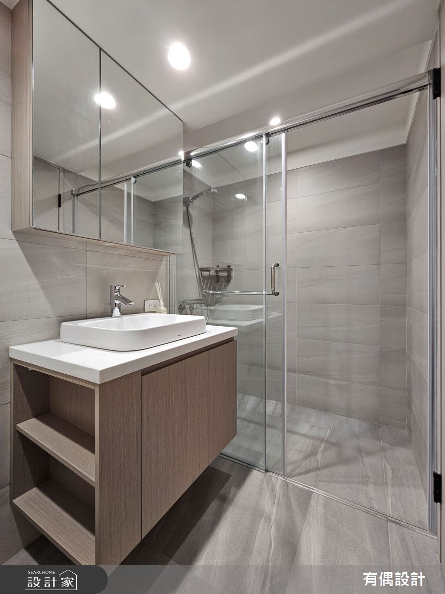 30坪老屋(41~50年)＿現代簡約風浴室案例圖片＿有偶室內裝修股份有限公司＿有偶_和光之境之23