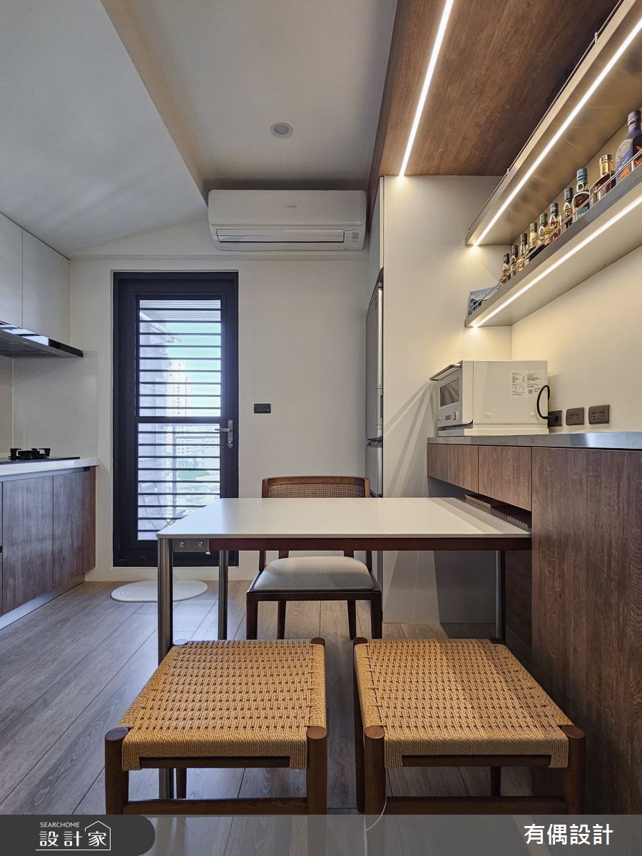 19坪新成屋(5年以下)＿混搭風餐廳廚房案例圖片＿有偶室內裝修股份有限公司＿有偶_柔光暖舍之15