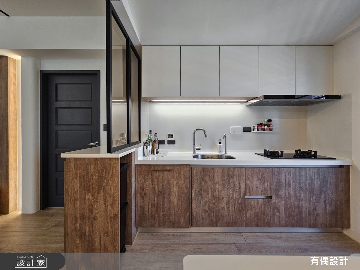 19坪新成屋(5年以下)＿混搭風玄關廚房案例圖片＿有偶室內裝修股份有限公司＿有偶_柔光暖舍之16