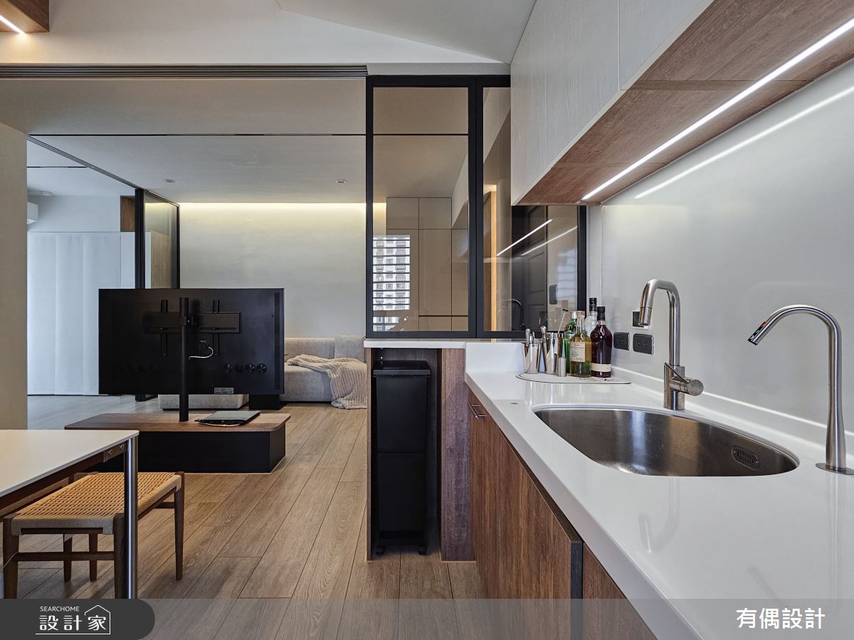 19坪新成屋(5年以下)＿混搭風廚房案例圖片＿有偶室內裝修股份有限公司＿有偶_柔光暖舍之18