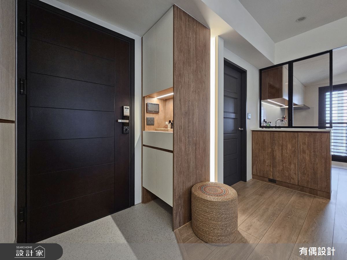 19坪新成屋(5年以下)＿混搭風玄關案例圖片＿有偶室內裝修股份有限公司＿有偶_柔光暖舍之20