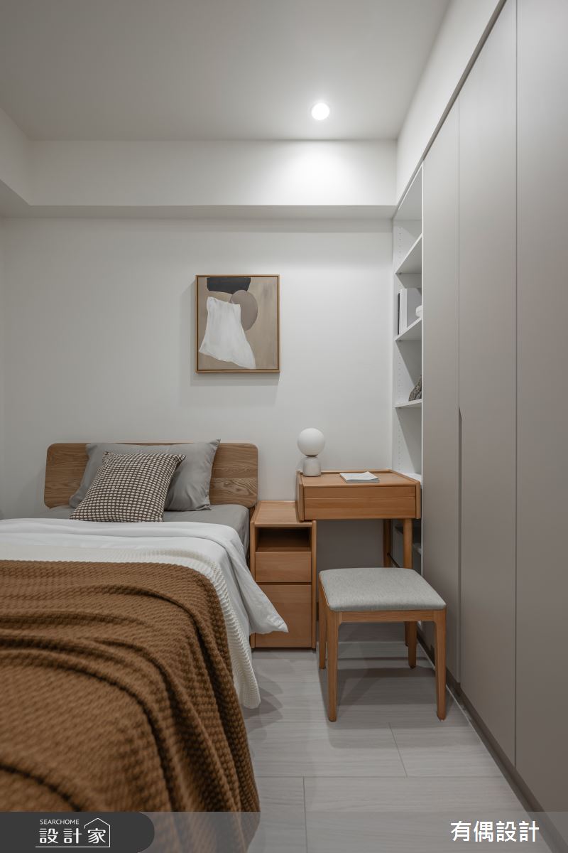 老屋(16~30年)＿簡約風臥室案例圖片＿有偶室內裝修股份有限公司＿有偶_柔光之所之15