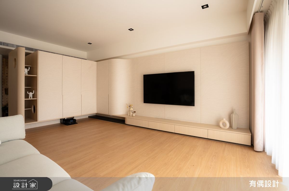 35坪新成屋(5年以下)＿現代混搭風客廳案例圖片＿有偶室內裝修股份有限公司＿有偶_漫沐韻之9