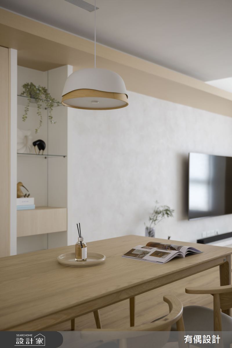 23坪新成屋(5年以下)＿日式簡約風客廳餐廳案例圖片＿有偶室內裝修股份有限公司＿有偶_柔境之2