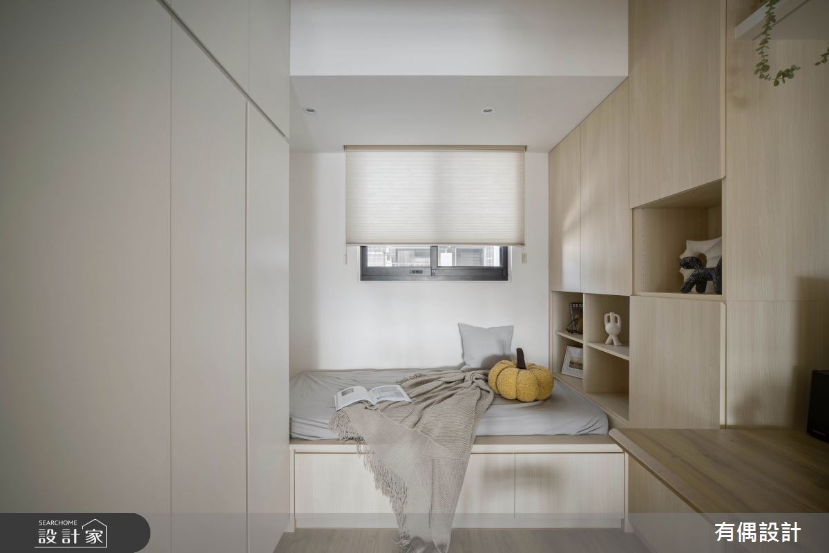 23坪新成屋(5年以下)＿日式簡約風臥室案例圖片＿有偶室內裝修股份有限公司＿有偶_柔境之14