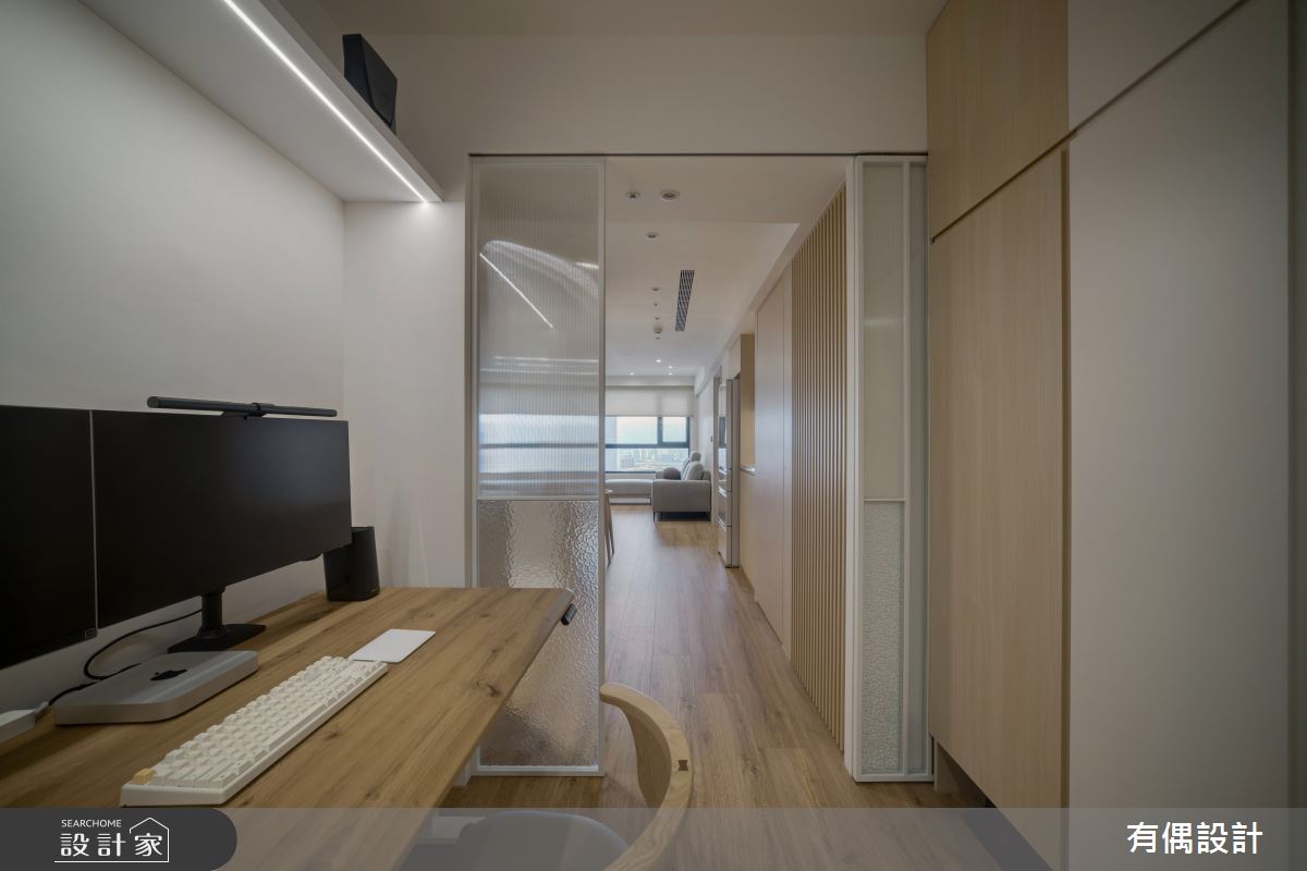 23坪新成屋(5年以下)＿日式簡約風書房工作區案例圖片＿有偶室內裝修股份有限公司＿有偶_柔境之11