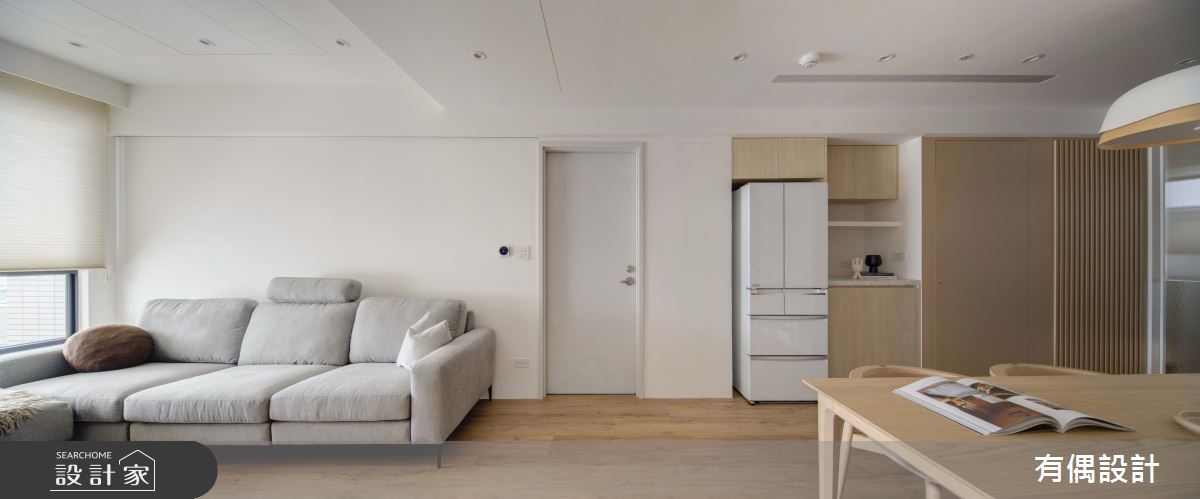 23坪新成屋(5年以下)＿日式簡約風客廳餐廳案例圖片＿有偶室內裝修股份有限公司＿有偶_柔境之4