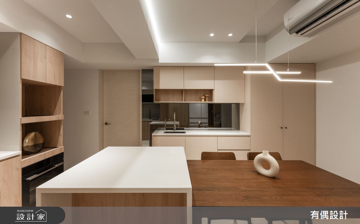 30坪老屋(41~50年)＿現代侘寂風餐廳廚房中島案例圖片＿有偶室內裝修股份有限公司＿有偶_界相之5