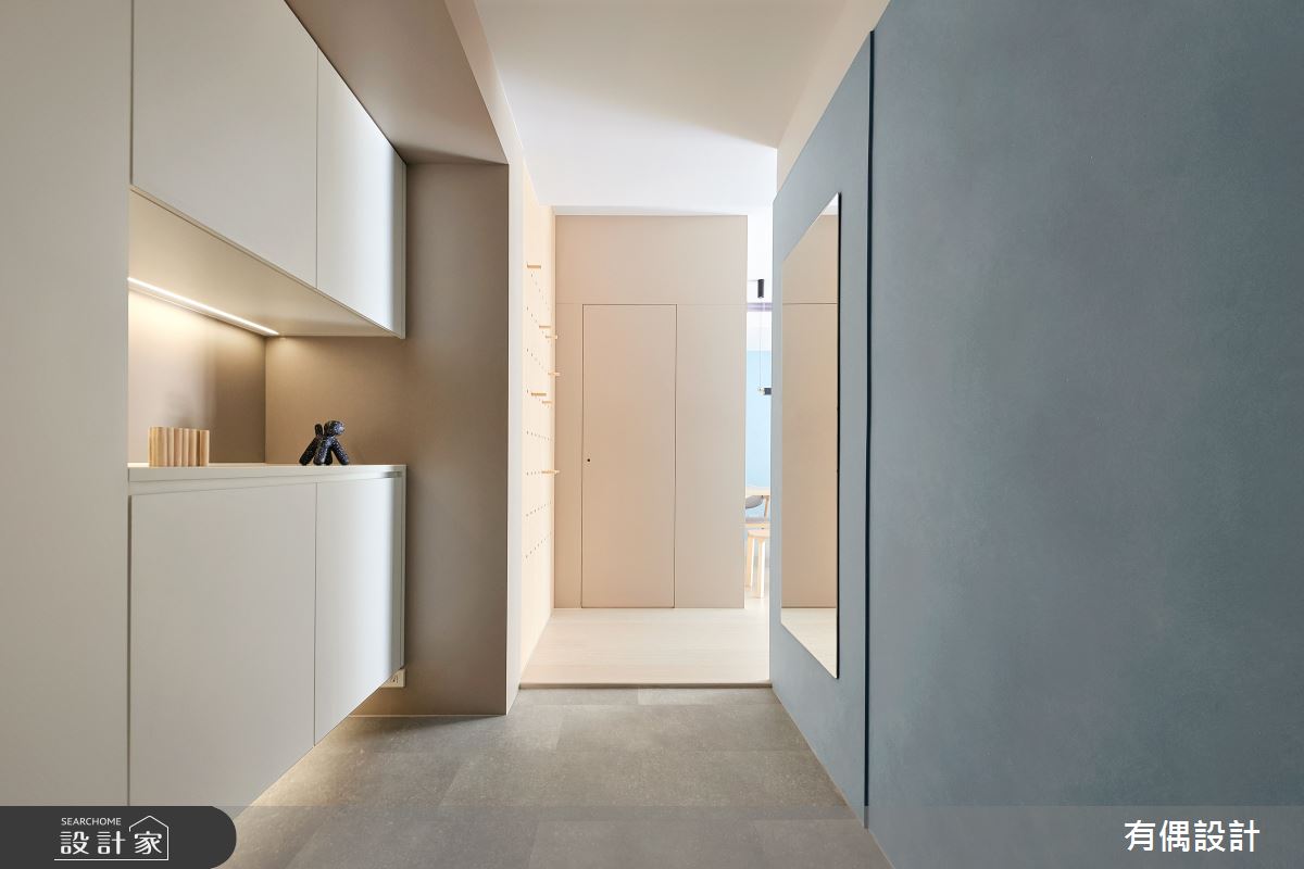 20坪新成屋(5年以下)＿現代簡約微北歐風玄關案例圖片＿有偶室內裝修股份有限公司＿有偶_暮海之1