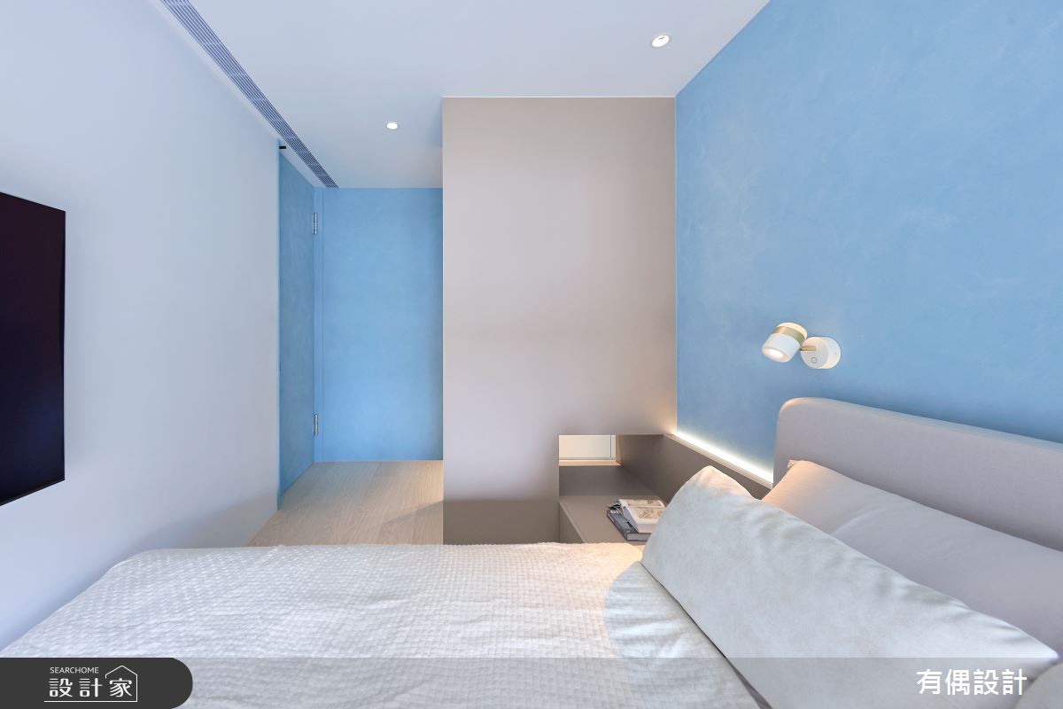 20坪新成屋(5年以下)＿現代簡約微北歐風臥室案例圖片＿有偶室內裝修股份有限公司＿有偶_暮海之11