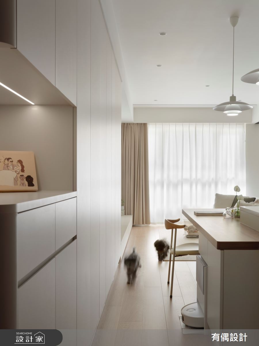 15坪新成屋(5年以下)＿現代奶油風玄關餐廳案例圖片＿有偶室內裝修股份有限公司＿有偶_浮光聚所之127
