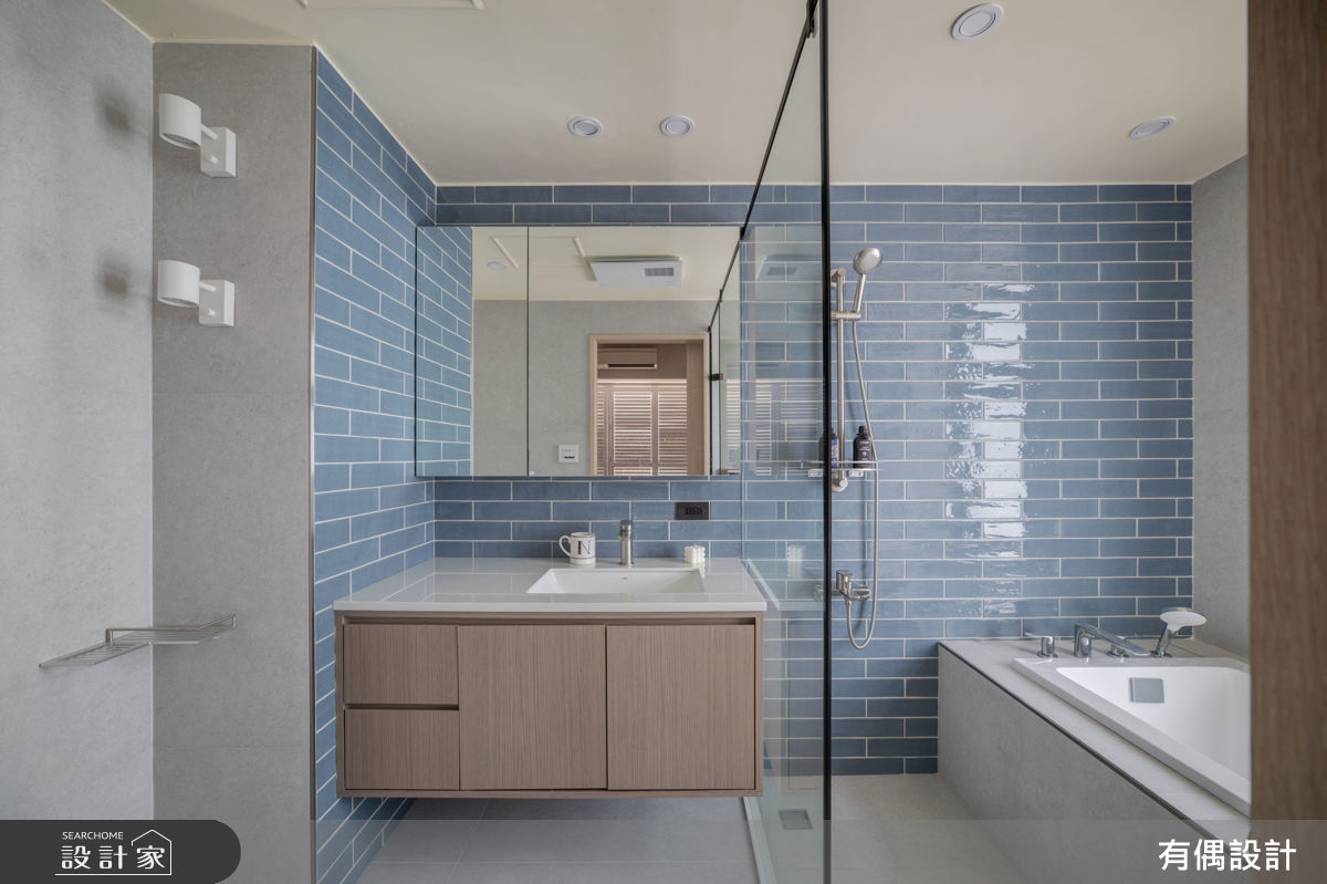 30坪中古屋(5~15年)＿北歐鄉村簡約風浴室案例圖片＿有偶室內裝修股份有限公司＿有偶_沐光之10