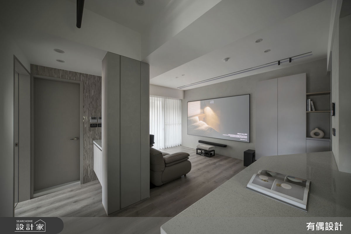 16坪中古屋(5~15年)＿現代混搭風客廳餐廳浴室案例圖片＿有偶室內裝修股份有限公司＿有偶_闇序之14