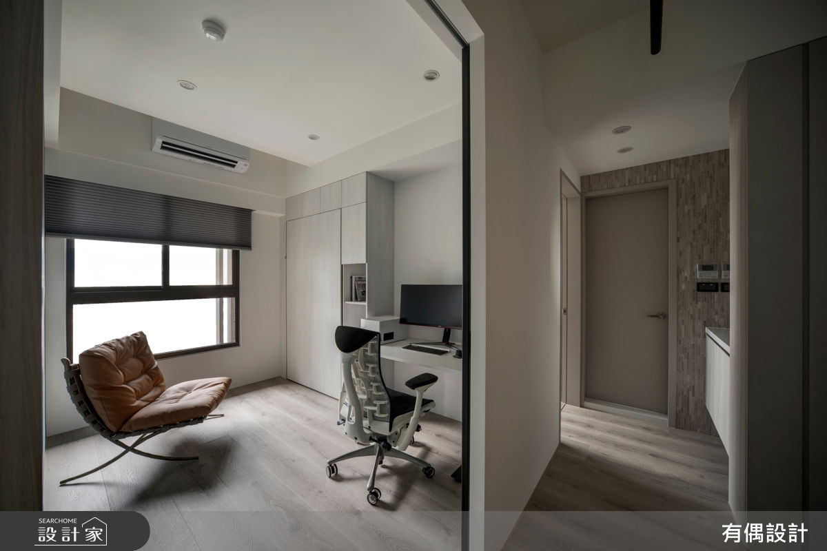 16坪中古屋(5~15年)＿現代混搭風書房工作區案例圖片＿有偶室內裝修股份有限公司＿有偶_闇序之12