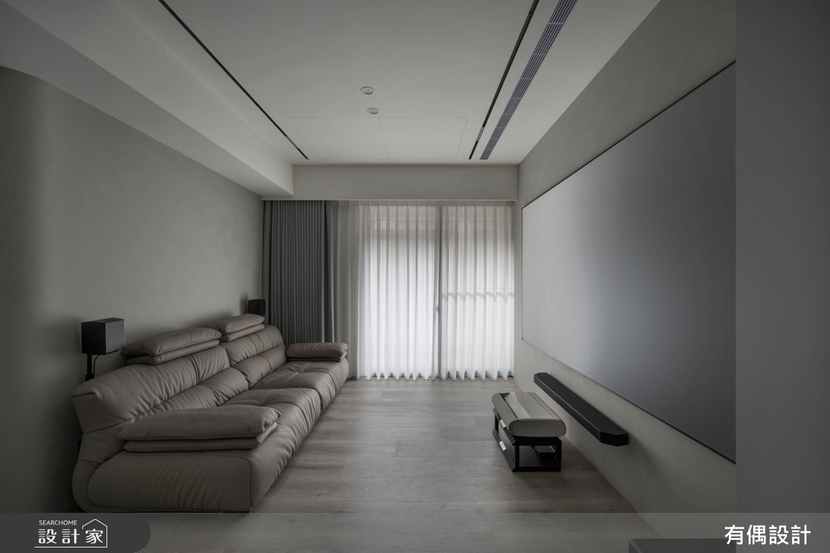 16坪中古屋(5~15年)＿現代混搭風客廳案例圖片＿有偶室內裝修股份有限公司＿有偶_闇序之3