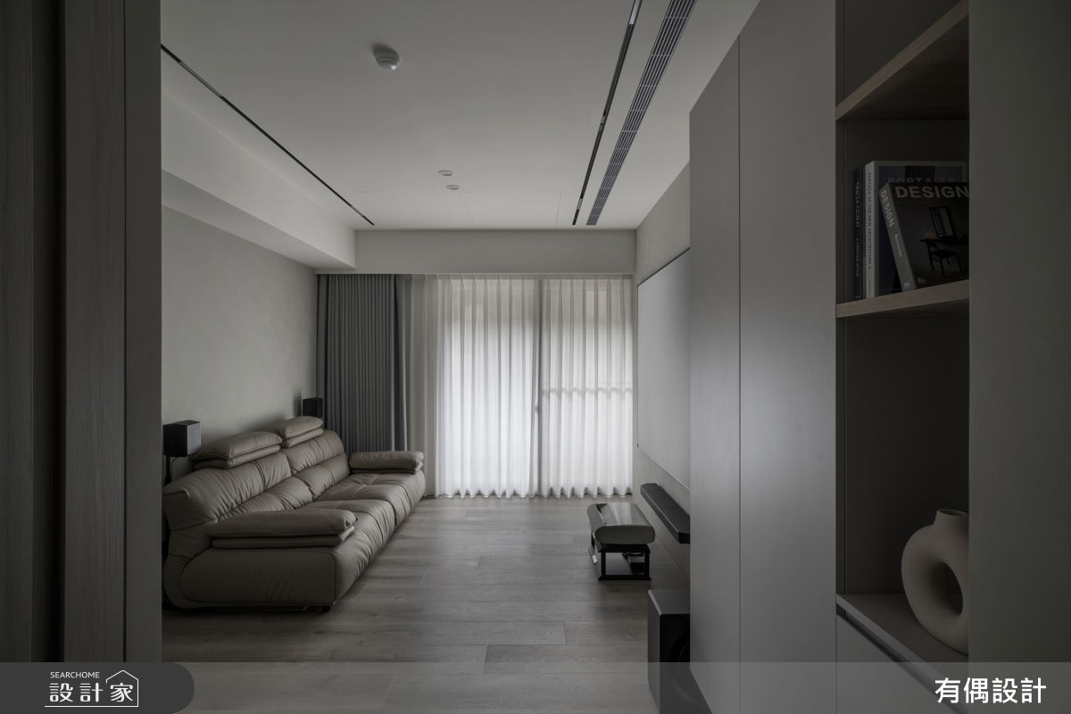 16坪中古屋(5~15年)＿現代混搭風客廳案例圖片＿有偶室內裝修股份有限公司＿有偶_闇序之2