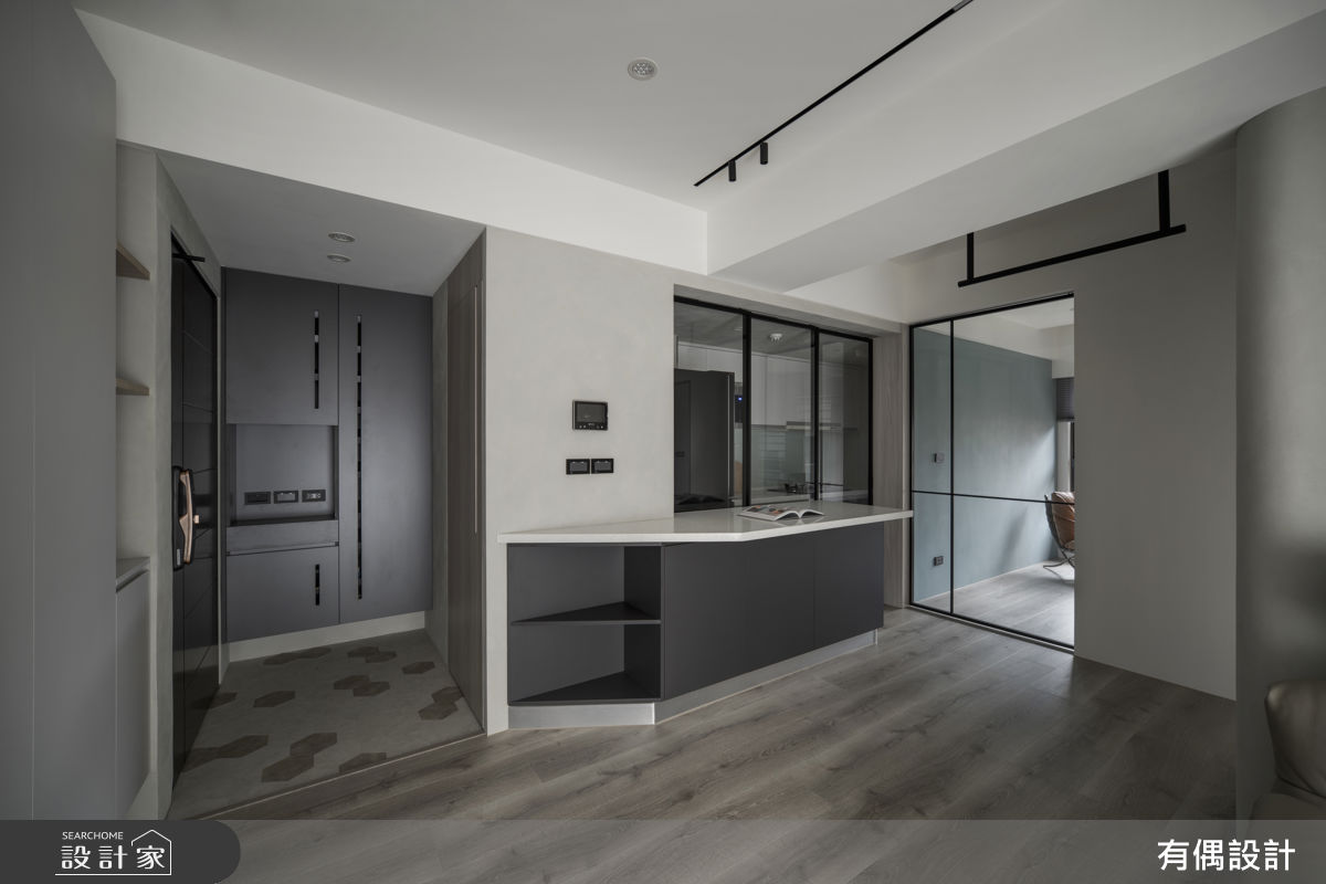 16坪中古屋(5~15年)＿現代混搭風玄關餐廳廚房書房案例圖片＿有偶室內裝修股份有限公司＿有偶_闇序之10