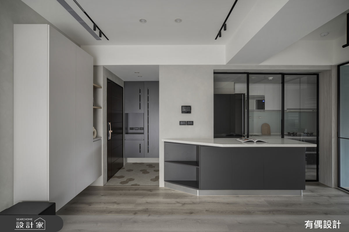 16坪中古屋(5~15年)＿現代混搭風玄關餐廳廚房案例圖片＿有偶室內裝修股份有限公司＿有偶_闇序之9
