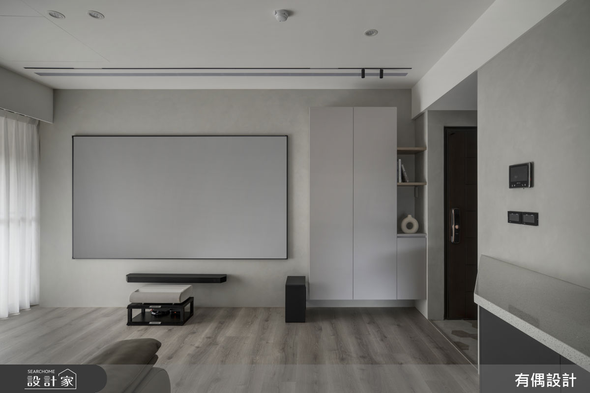 16坪中古屋(5~15年)＿現代混搭風客廳案例圖片＿有偶室內裝修股份有限公司＿有偶_闇序之7