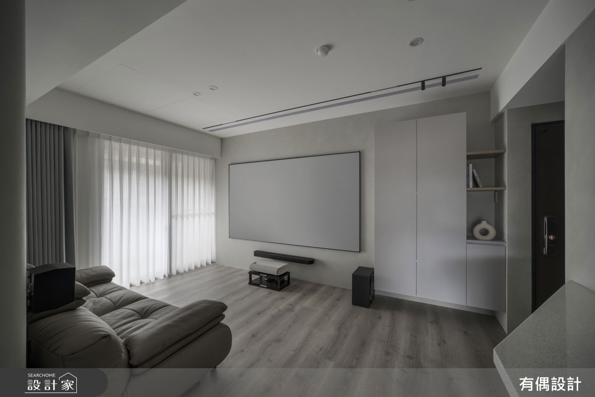 16坪中古屋(5~15年)＿現代混搭風客廳案例圖片＿有偶室內裝修股份有限公司＿有偶_闇序之5
