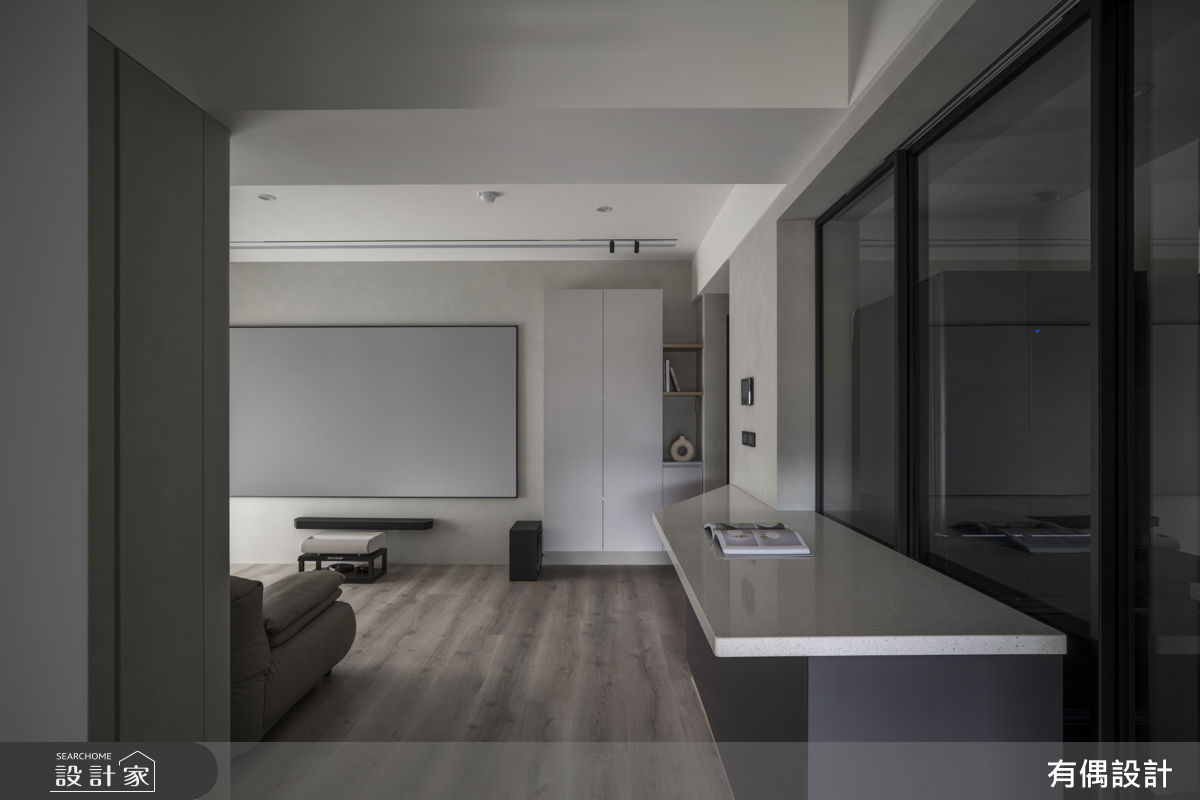 16坪中古屋(5~15年)＿現代混搭風客廳餐廳案例圖片＿有偶室內裝修股份有限公司＿有偶_闇序之8