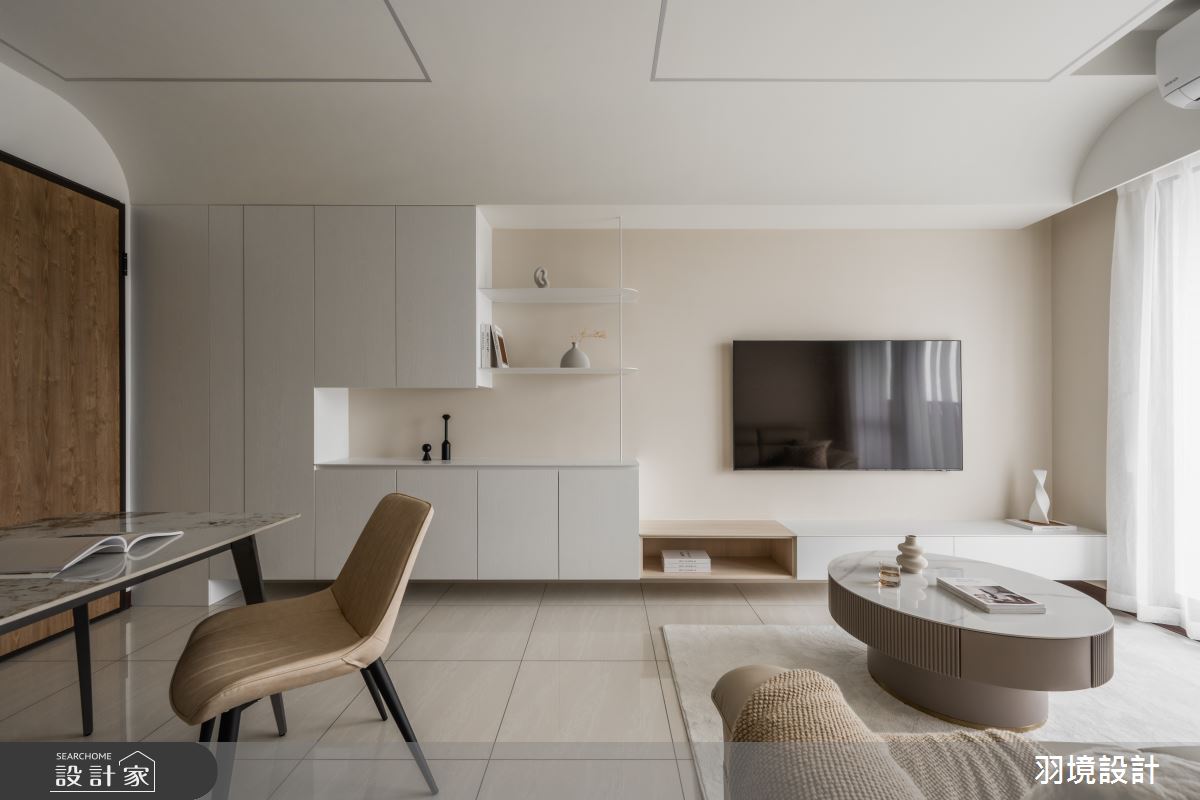 35坪新成屋(5年以下)＿現代風玄關客廳餐廳案例圖片＿羽境設計＿羽境_04之3