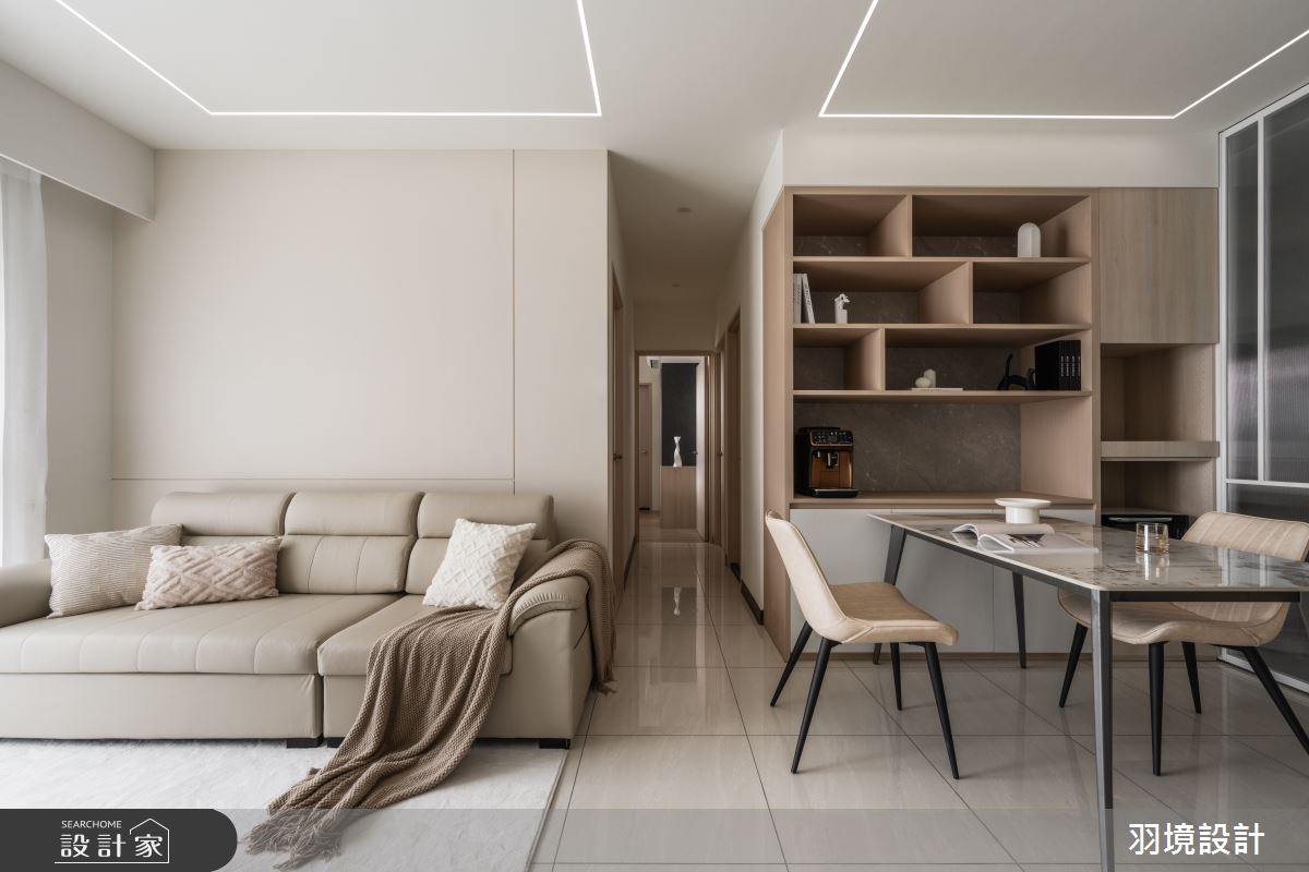 35坪新成屋(5年以下)＿現代風客廳餐廳走廊案例圖片＿羽境設計＿羽境_04之12