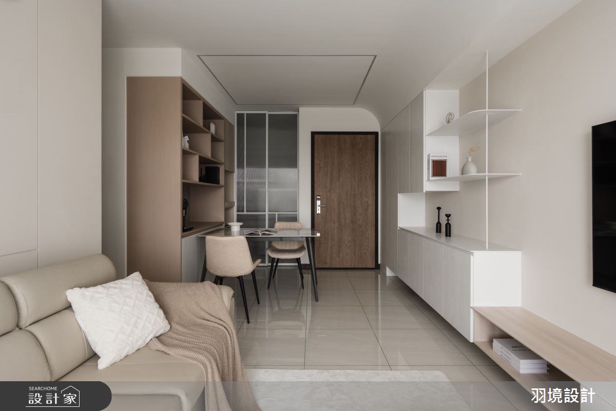 35坪新成屋(5年以下)＿現代風玄關客廳餐廳案例圖片＿羽境設計＿羽境_04之16