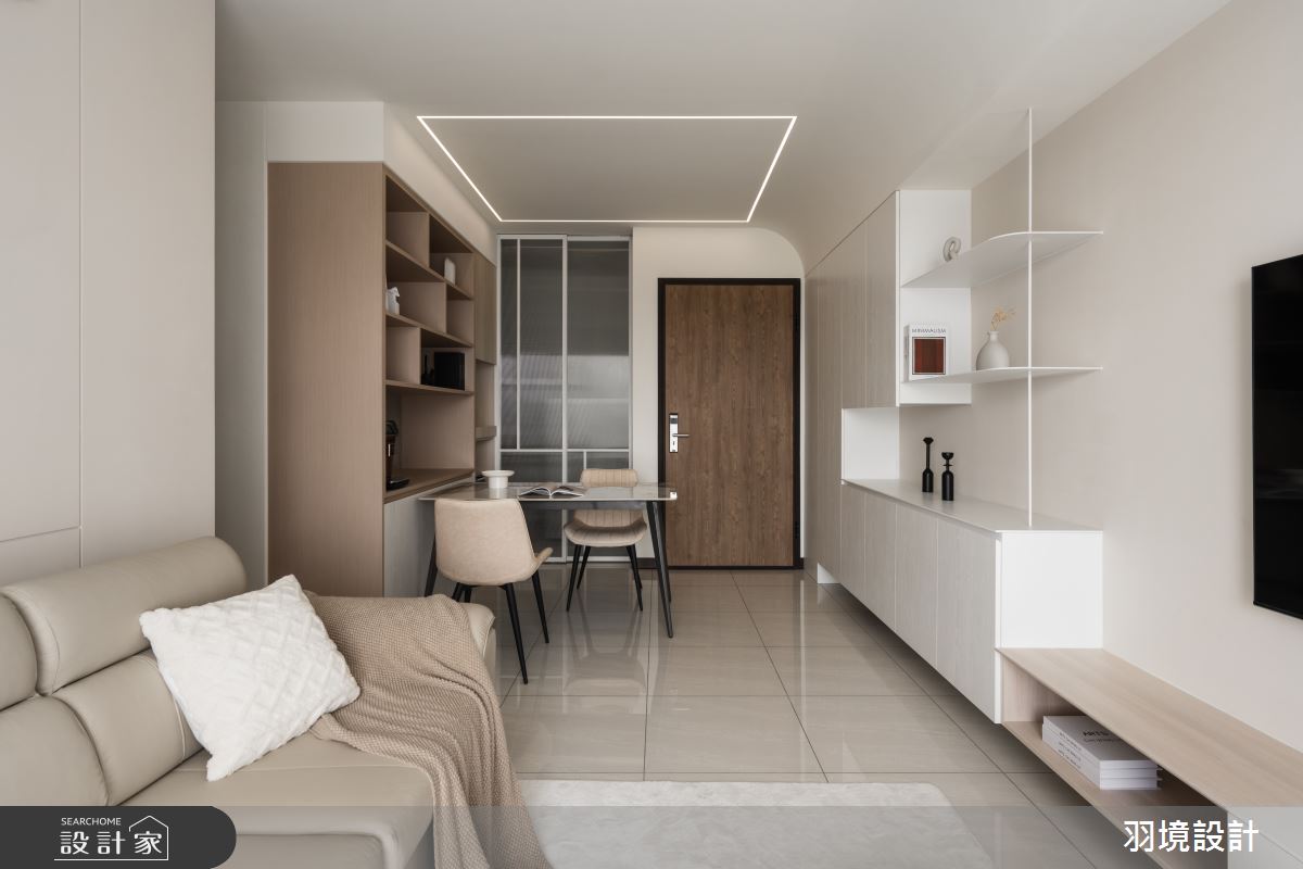 35坪新成屋(5年以下)＿現代風玄關客廳餐廳案例圖片＿羽境設計＿羽境_04之17