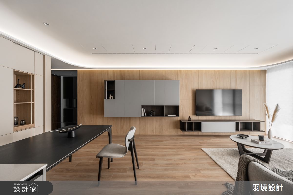 58坪新成屋(5年以下)＿現代風玄關客廳餐廳案例圖片＿羽境設計＿羽境_03之10