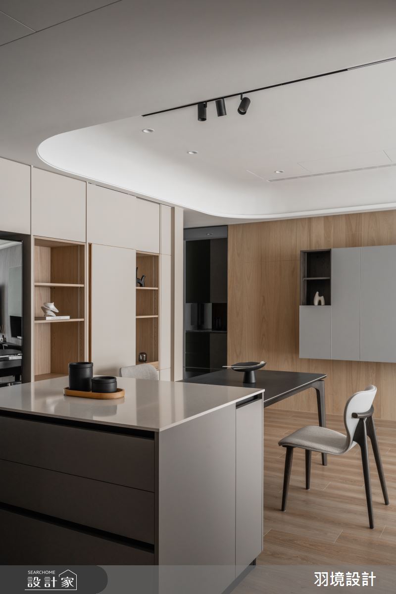 58坪新成屋(5年以下)＿現代風玄關餐廳中島案例圖片＿羽境設計＿羽境_03之13