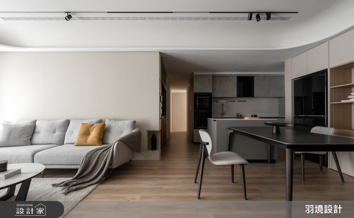 58坪新成屋(5年以下)＿現代風客廳餐廳廚房中島案例圖片＿羽境設計＿羽境_03之26