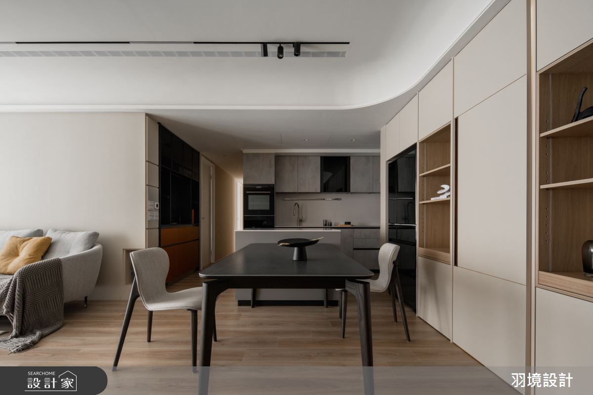 58坪新成屋(5年以下)＿現代風客廳餐廳廚房中島案例圖片＿羽境設計＿羽境_03之28