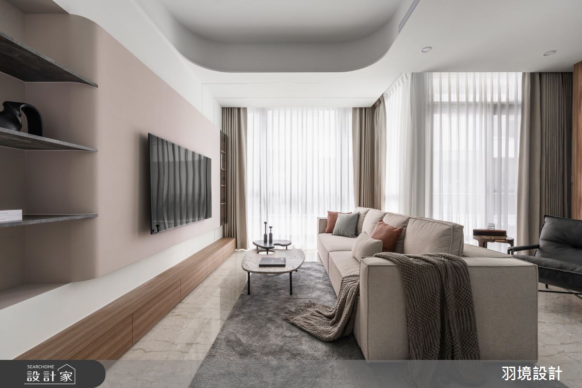 65坪新成屋(5年以下)＿現代風客廳書房案例圖片＿羽境設計＿羽境_06之16