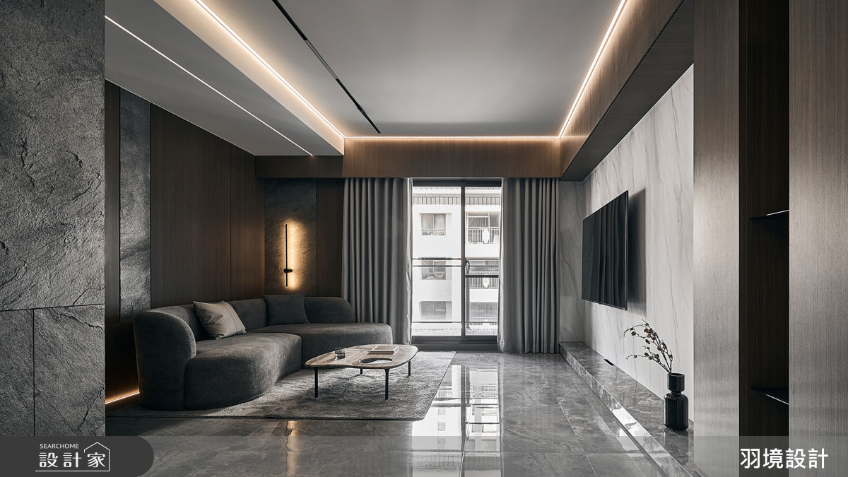 37坪新成屋(5年以下)＿現代風客廳案例圖片＿羽境設計＿羽境_07之22