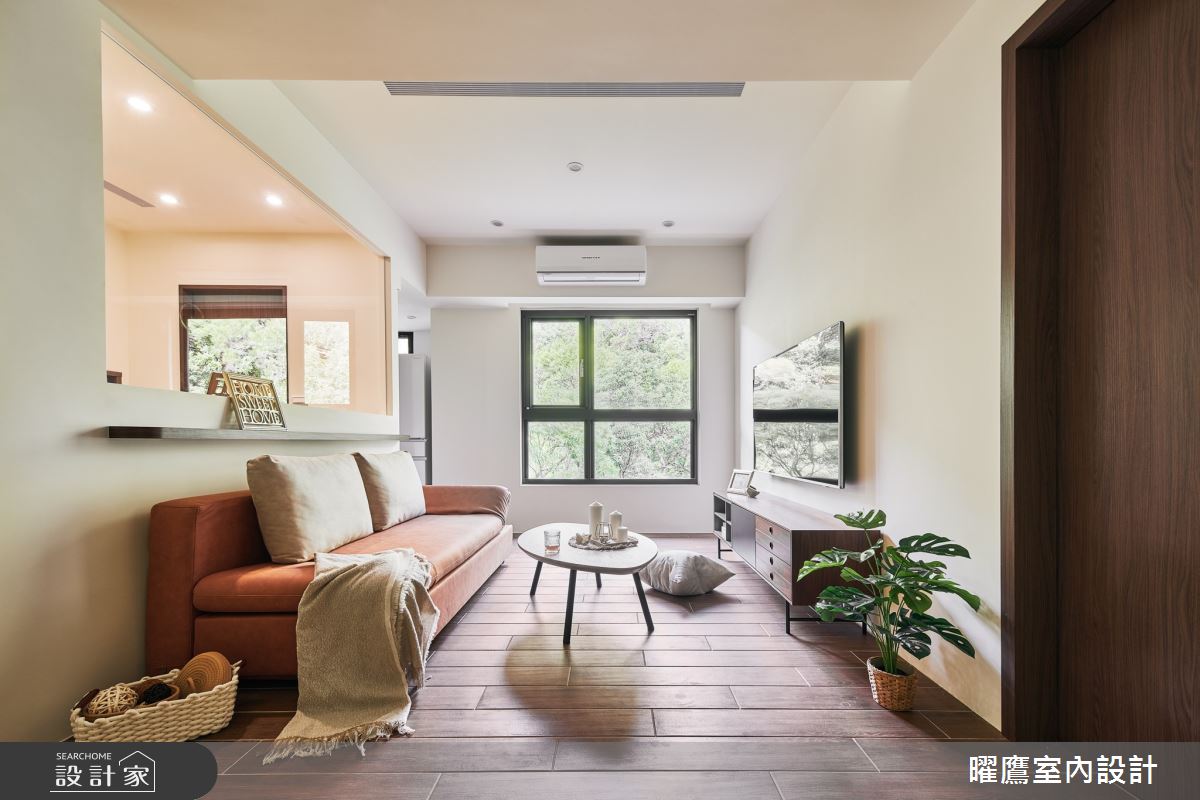 14坪中古屋(5~15年)＿鄉村風客廳案例圖片＿曜鷹室內空間設計＿曜鷹_02樹林|樂山佳|老屋翻新之2