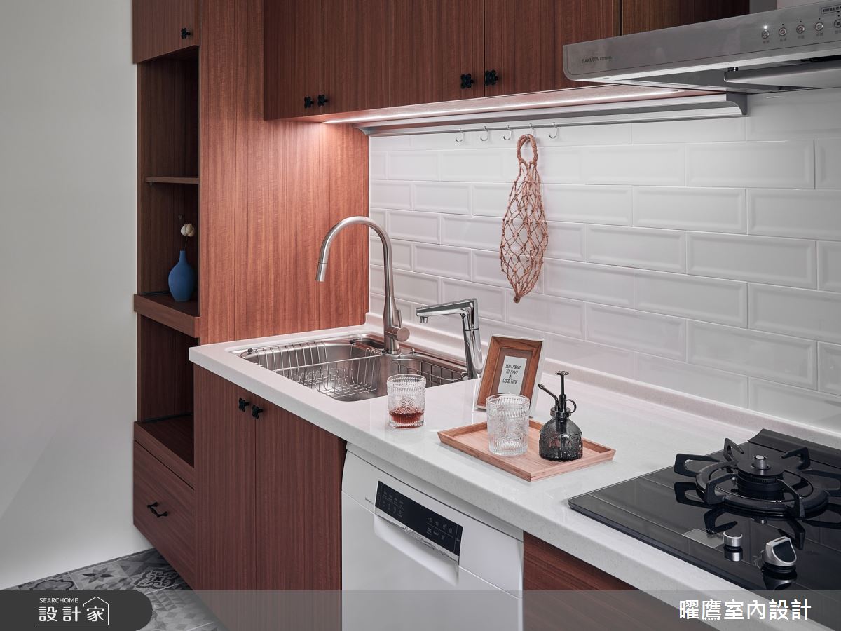14坪中古屋(5~15年)＿鄉村風廚房案例圖片＿曜鷹室內空間設計＿曜鷹_02樹林|樂山佳|老屋翻新之7