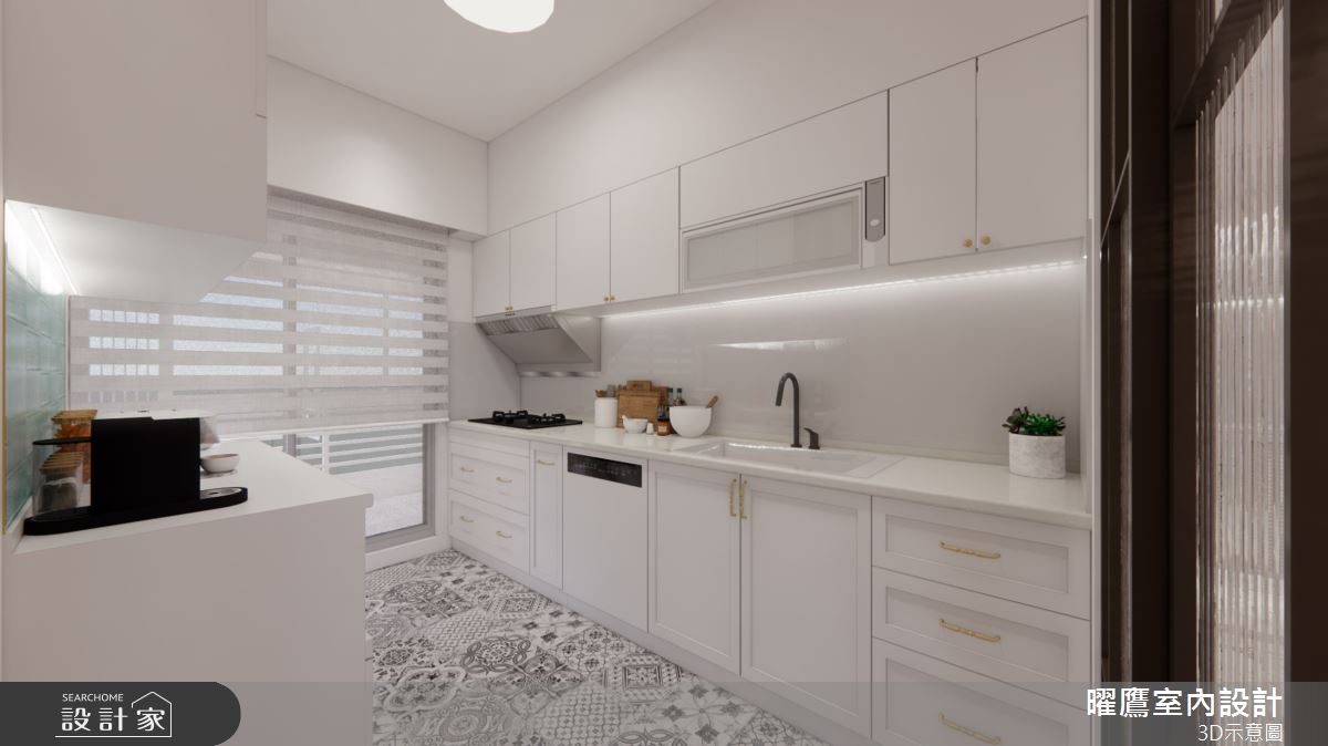 39坪老屋(16~30年)＿美式風廚房案例圖片＿曜鷹室內空間設計＿曜鷹_03桃園|麗寶藝術學院|老屋翻新之26