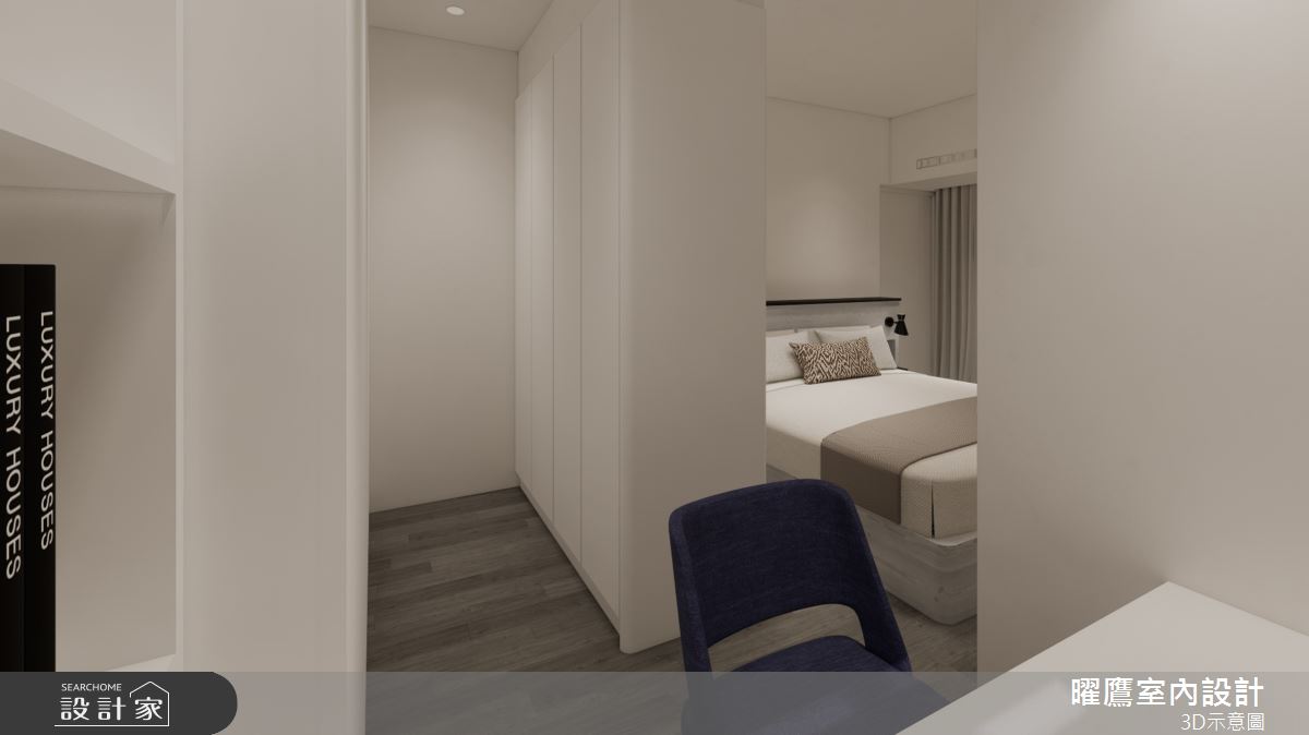 24坪新成屋(5年以下)＿北歐風臥室案例圖片＿曜鷹室內空間設計＿曜鷹_04北屯|鉅陞敦富花園|新成屋之6
