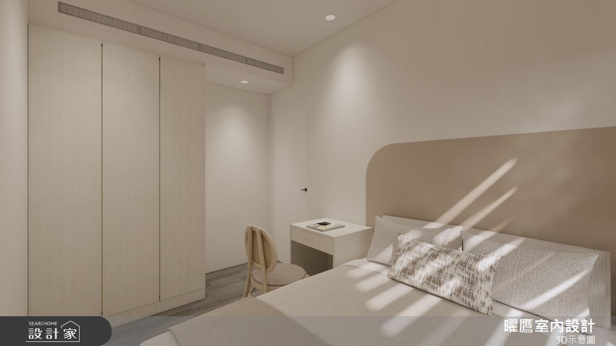 24坪新成屋(5年以下)＿北歐風臥室案例圖片＿曜鷹室內空間設計＿曜鷹_04北屯|鉅陞敦富花園|新成屋之7