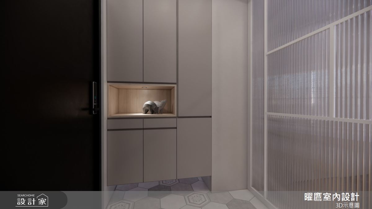 26坪預售屋＿現代北歐風玄關案例圖片＿曜鷹室內空間設計＿曜鷹_07自由之丘_張公館之1