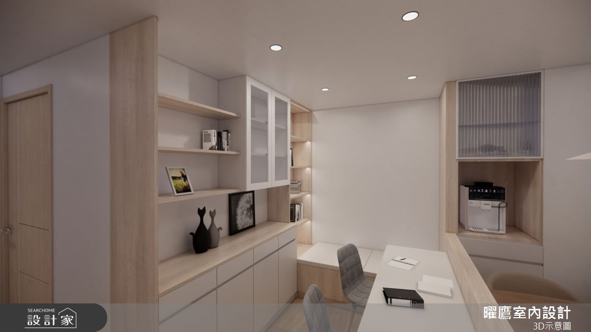 26坪預售屋＿現代北歐風書房臥榻案例圖片＿曜鷹室內空間設計＿曜鷹_07自由之丘_張公館之8
