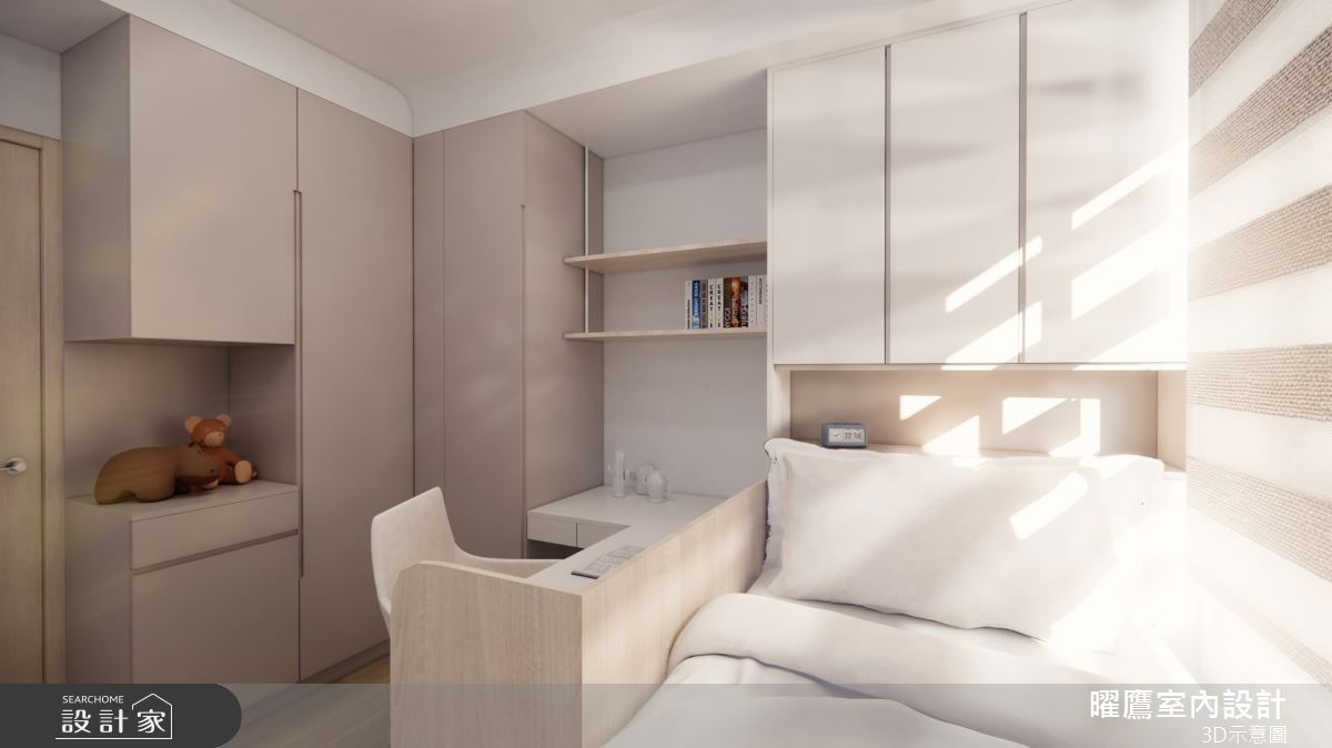 26坪預售屋＿現代北歐風臥室案例圖片＿曜鷹室內空間設計＿曜鷹_07自由之丘_張公館之15
