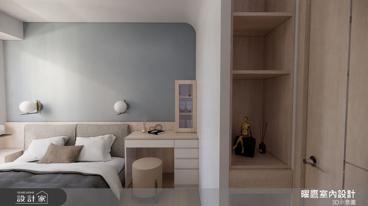 26坪預售屋＿現代北歐風臥室案例圖片＿曜鷹室內空間設計＿曜鷹_07自由之丘_張公館之11