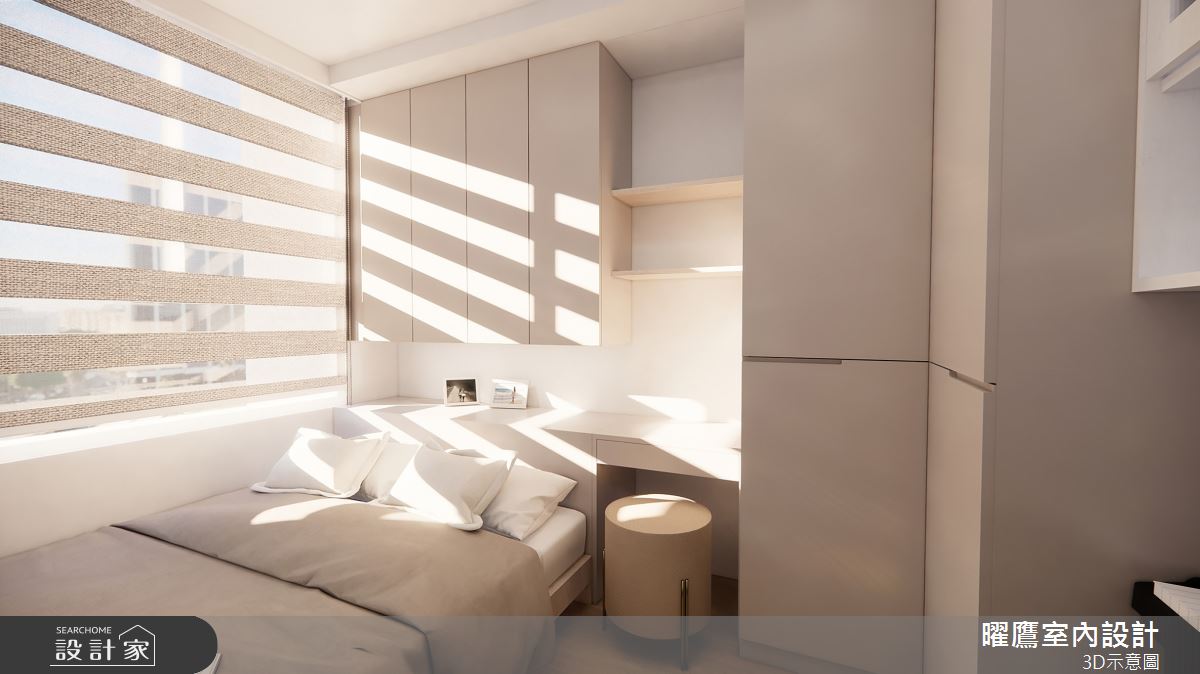 26坪預售屋＿現代北歐風臥室案例圖片＿曜鷹室內空間設計＿曜鷹_07自由之丘_張公館之17