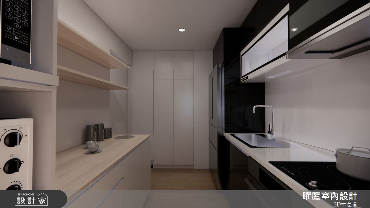 26坪預售屋＿現代北歐風廚房案例圖片＿曜鷹室內空間設計＿曜鷹_07自由之丘_張公館之9