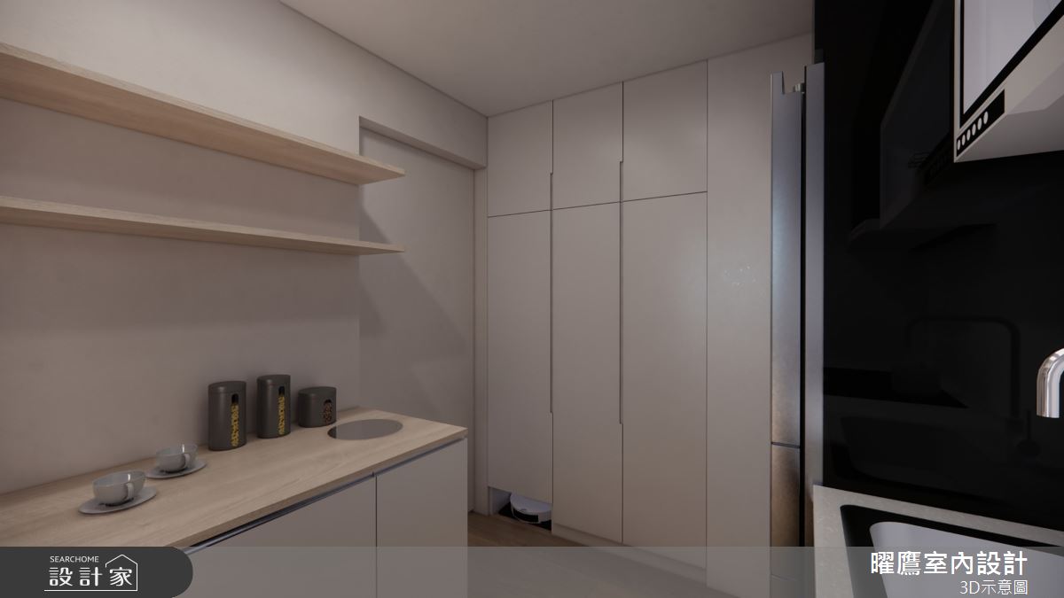 26坪預售屋＿現代北歐風廚房案例圖片＿曜鷹室內空間設計＿曜鷹_07自由之丘_張公館之10
