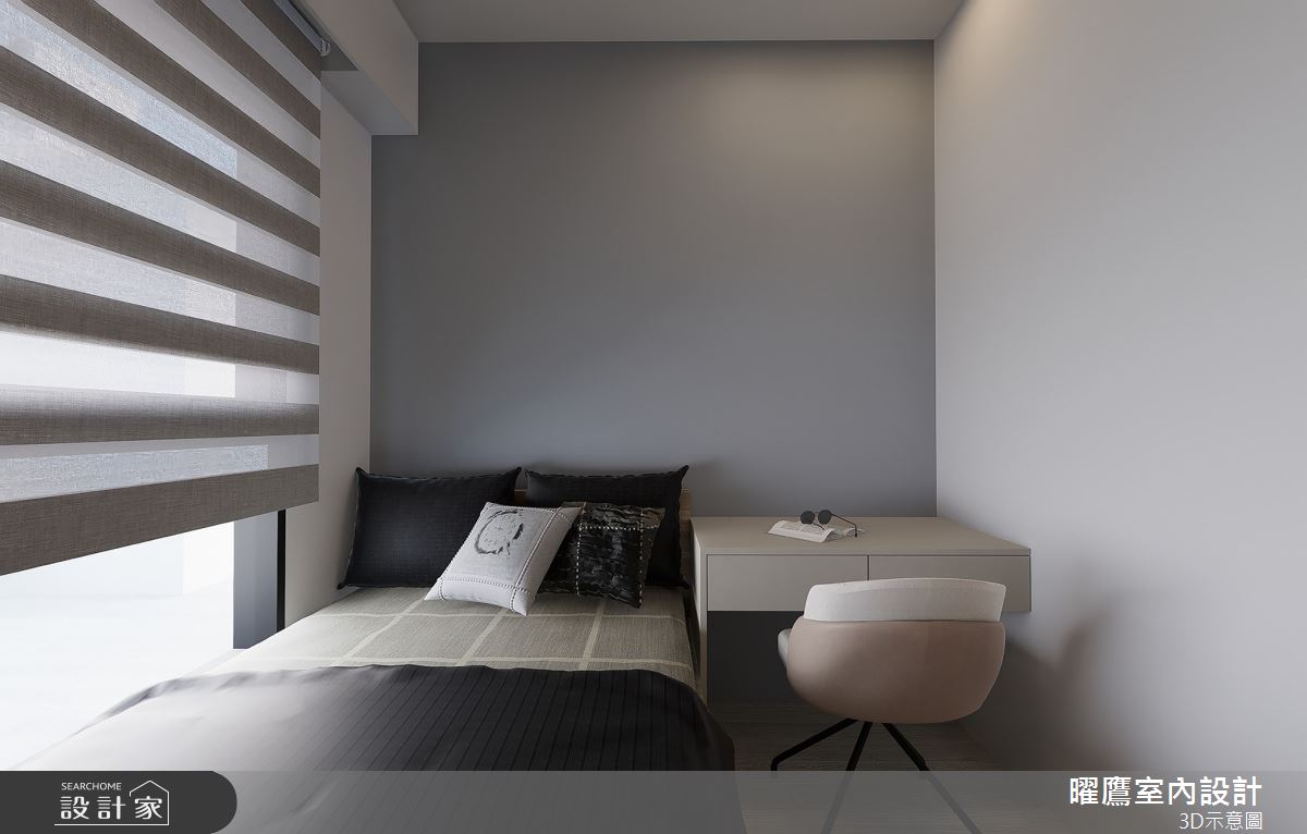 21坪預售屋＿現代北歐風臥室案例圖片＿曜鷹室內空間設計＿曜鷹_10大觀雲匯-陳公館之10